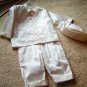 Dupioni Silk Christening suit by Cora