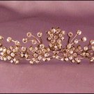 Large Butterfly Tiara by Thomas Knoell in antique Silver & Clear Crystal