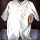 Little Things Mean Alot White Cotton Longall with Smocked detailed front
