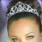 Daria's Dramatic Crystal Crown in Silver with Crystals