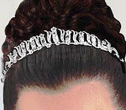Andrea's Art Deco Tiara with Emerald Cut Swarovski Crystal