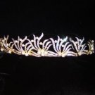 Delicate Branches Tiara in Clear Crystal and Pearl
