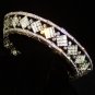 The Mirage Full Circle Tiara in Rhodium with Clear crystals
