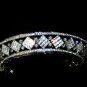 The Mirage Full Circle Tiara in Rhodium with Clear crystals