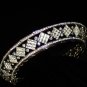 The Mirage Full Circle Tiara in Rhodium with Clear crystals