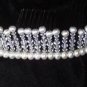 Gleam - Freshwater Pearl & Swarovski Crystal Tiara by Winters &Rain