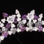 Sparkling Colours Tiara Comb with Pearls & your choice of Swarovski Crystals
