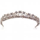 Donata Freshwater Pearl & Clear Crystal Tiara by Renee Romano