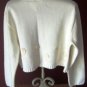 Sarah Louise Ivory Appliqued Knit Infant's Cardigan