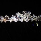 Falling leaves Tiara in Swarovski Crystal & Rhodium