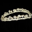 Spring Flowers Swarovski Pearl & Crystal Split Band Tiara by Kristina Eaton