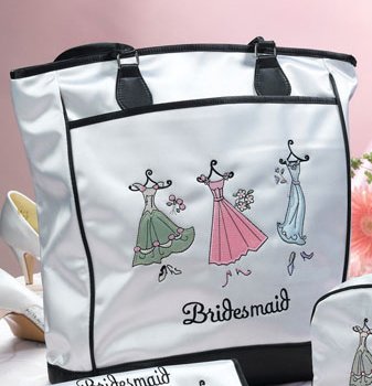 Bridesmaid Tote Bag with Bonus Stretch Terry Slippers & Peppermint Foot Soak