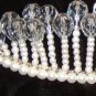 Crystal Lights Freshwater Pearl & Swarovski Crystal Tiara by Winters and Rain