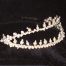 Stephana split Swarovski Pearl & Crystal Tiara by Kristina Eaton