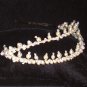 Stephana split Swarovski Pearl & Crystal Tiara by Kristina Eaton