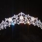 Cara's Crystal Crown in Silver with Crystals accented with pearls