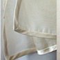 Organza Wrap with Wide Satin Trim in White, Ivory or Black or Custom colors