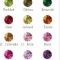 Set of 6 Solitaire Brilliant cut Bouquet Crystals