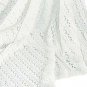 Sarah Louise Baby Shawl/Blanket 022 with Fine Detailing in White