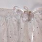 Silver  Sparkle Embroidered Organza & Satin Toddler Dress