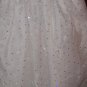 Silver  Sparkle Embroidered Organza & Satin Toddler Dress