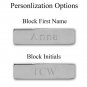 Personalized Rhinestone Toggle Bracelet in Rhodium