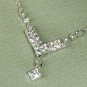 Sparkling rhinestone Chevron Necklace & Earring Set