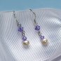 Freshwater Pearl & Crystal Earring & Necklace Set