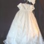 Sarah Louise White Embroidered Organza & Satin Christening Gown & Bonnet #127