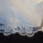 Sarah Louise White Organza Aline Christening Gown & Bonnet #136 with lace &  beading