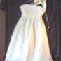 Sarah Louise White Rose Bodice w/Petal Hem Christening Gown & Bonnet #137