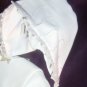 Sarah Louise White Rose Bodice w/Petal Hem Christening Gown & Bonnet #137
