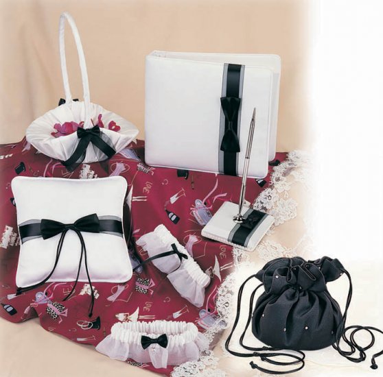 Black & White Wedding Collection by Simply Charming with bonus matching toss garter