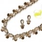 Elegant Tie Studded Cubic Zirconia Set by Mariel Designs