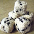 How To KNITTING PATTERN Knit Yahtzee Dice Die Game K323
