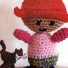 CROCHET PATTERN ONLY Doll Kitty Cat Stuffed Animal Dolls Toy Toys Amigurumi 9124