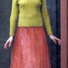 How To KNITTING PATTERN Pullover Sweater Cowl Neck 13