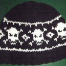 How To KNITTING PATTERN Skeleton Skull Crossbones Cap Hat Heavy Metal Goth 120