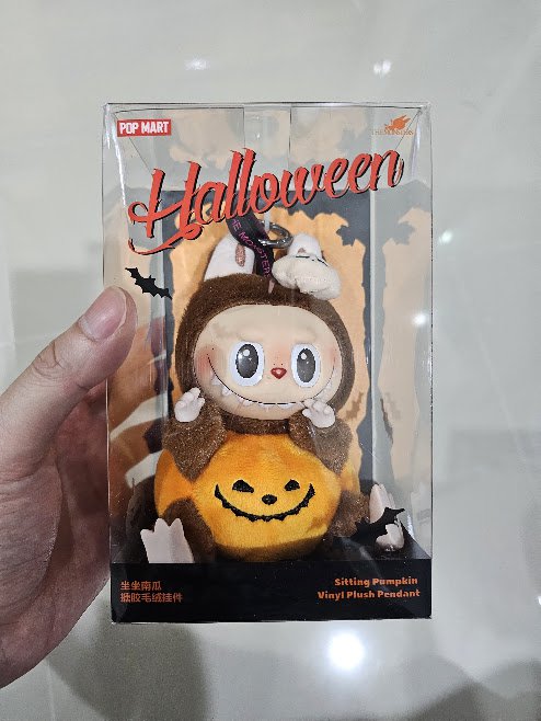 The Monsters Labubu Halloween Sitting Pumpkin Vinyl