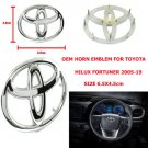 oem Steering Wheel Bagde Emblem For Toyota Hilux Fortuner 2005-19 size 6.5x4.5 oem Steering Wheel Bagde Emblem For Toyota Hilux Fortuner 2005-19 size 6.5x4.5