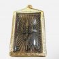Mata Durga Kali Goddess Shiva Gold Micron Case Pendant Hindu Thai Amulet