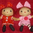 Long legs Pokka dot Twins Raggedy dollies