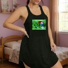 Funny Smurf Ball Tickle Joke T-Shirt Dress - Black Novelty Gag Apparel
