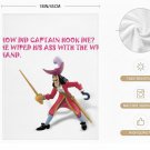 Naughty Captain Hook Pirate Gag Gift Kitchen Tea Towel, 26in x 18in