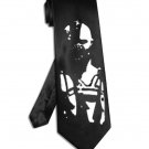 Batman Bane tie black satin silk superhero necktie