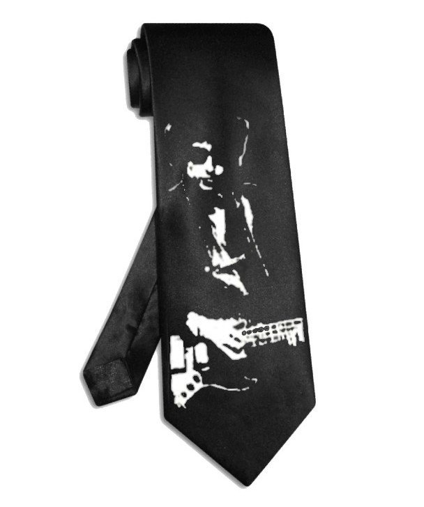Bob Dylan tie black satin silk necktie