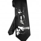 Bob Dylan tie black satin silk necktie