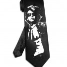 Jon Bon Jovi tie black satin silk necktie