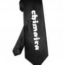 Chimaira band logo tie black satin silk necktie