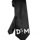 Depeche Mode DM logo tie black satin silk necktie